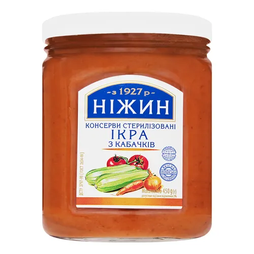 Ікра кабачкова Ніжин 450г