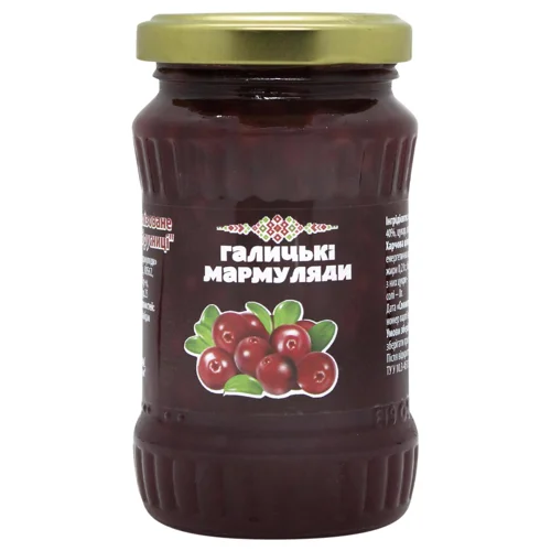 Варення Галицькі Мармуляди з брусниці 180мл