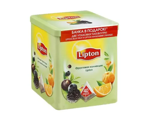 Чай Lipton Фруктова колекція з чемоданчиком у подарунок, 72г