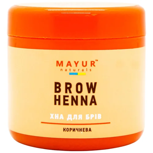 Хна порошкова Mayur для брів коричнева 10г