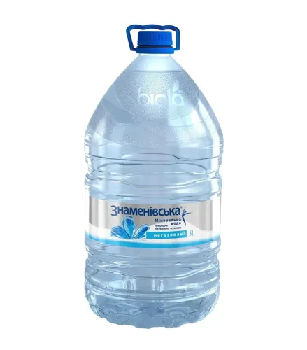 Мінеральна вода Знаменівська природна лікувально-столова негазована 5л