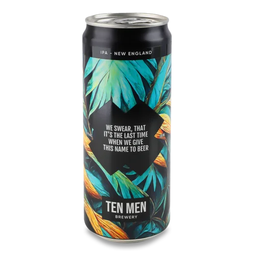 Пиво Світле Нефільтроване Ten Men Brewery, 5.7% в/ґ, 330мл, з/б