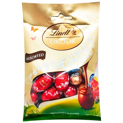 Цукерки Lindor Lindt міні-яйця асорті 90г
