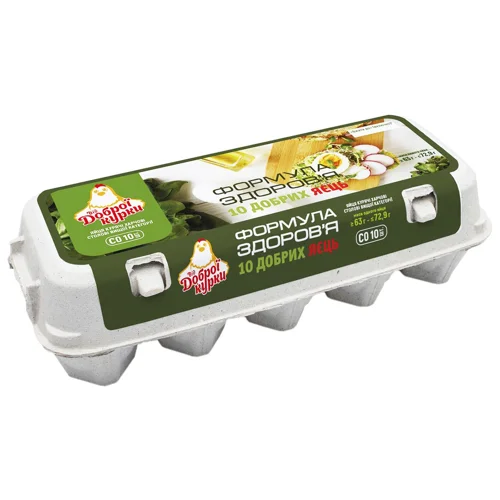 Яйця курячі Від Доброї Курки Формула здоров'я С0 10шт