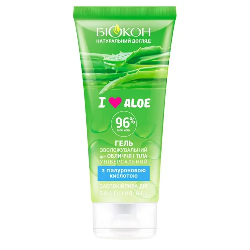Гель Біокон I Love Aloe Зволожувальний для обличчя і тіла універсальний 200мл