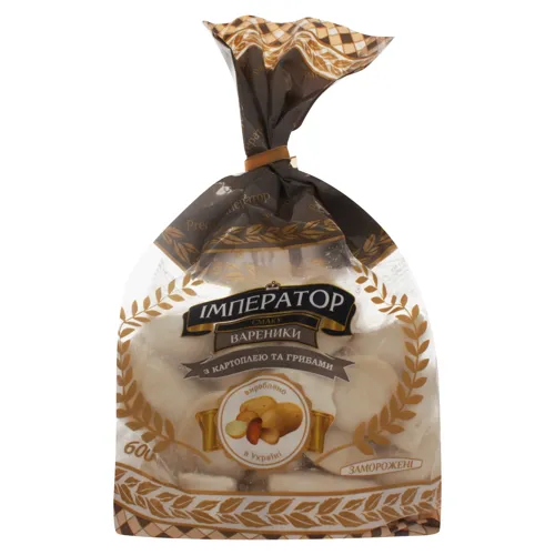 Вареники з картоплею та грибами Імператор Смаку 600г
