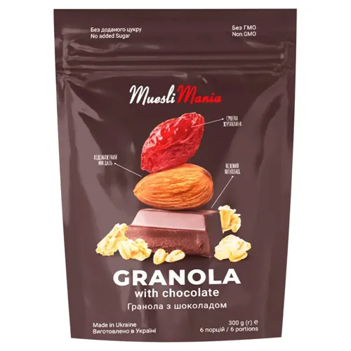 Гранола Muesli Mania з шоколадом 300г