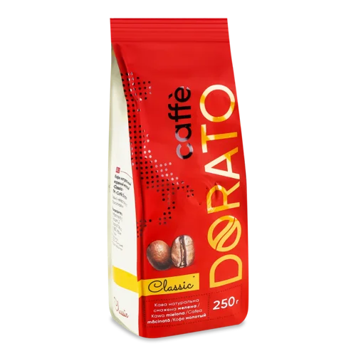 Кава Натуральна Смажена Мелена В/ґ Classic Caffe Dorato, 250г