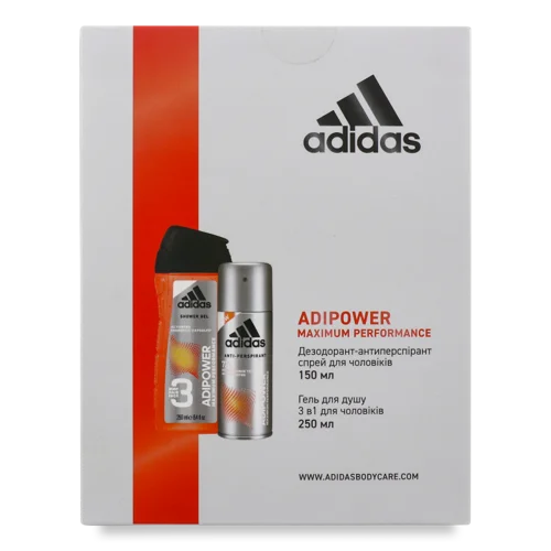 Дезодорант-антиперспірант Cool&Dry Adipower + Гель для Душу 3в1 Adidas, 1шт