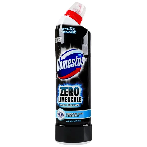 Засіб для чищення унітазу Domestos Zero Limescale Aquamarine антиналіт та антиіржа 750мл