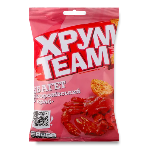 Сухарики Королівський краб Багет ХрумTeam, м/у, 55 г