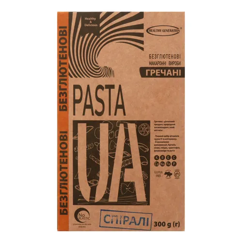 Макаронні вироби гречані безглютенові Healthy Generation к/у 300г