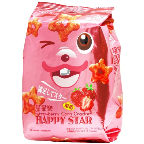 Крекер Yuki & Love Happy Star кукурудзяний зі смаком полуниці 55г
