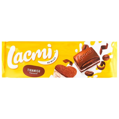 Шоколад молочний Roshen Lacmi Tiramisu з печивом 270г