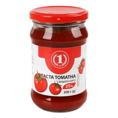 Томатна Паста Вищого Ґатунку, С/Б 300г