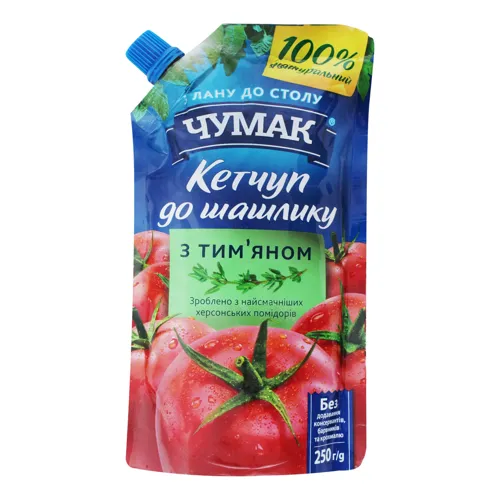 Кетчуп з тим'яном До шашлику Чумак д/п 250г