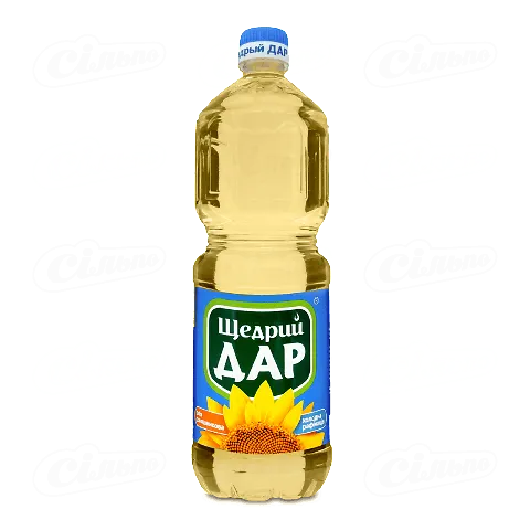Олія соняшникова Щедрий Дар холодна рафінація, 1л
