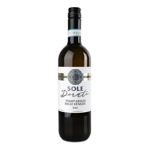Вино Sole Dorato Біле Сухе Pinot Grigio Delle Venezie, в/ґ, 0.75л, 12%