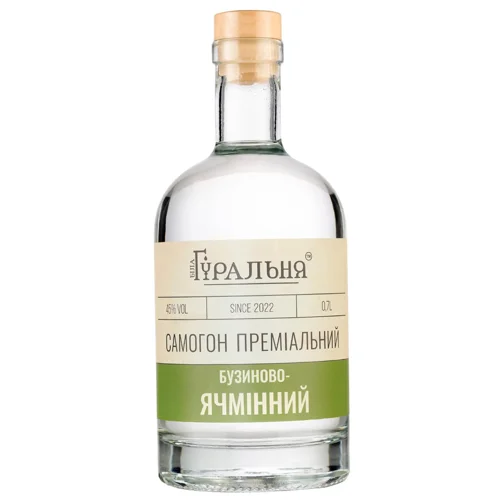 Самогон Біла Гуральня Бузиново-ячмінний преміальний 45% 0,7л