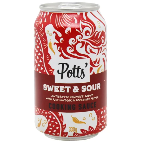 Соус Potts' кисло-солодкий із сичуаньським перцем та рисовим оцтом 330г