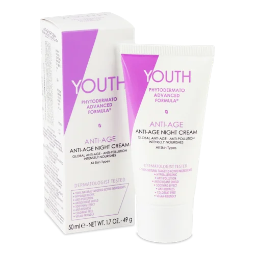 Крем для Обличчя Нічний Anti-Age Youth, Вищий ґатунок, 50мл