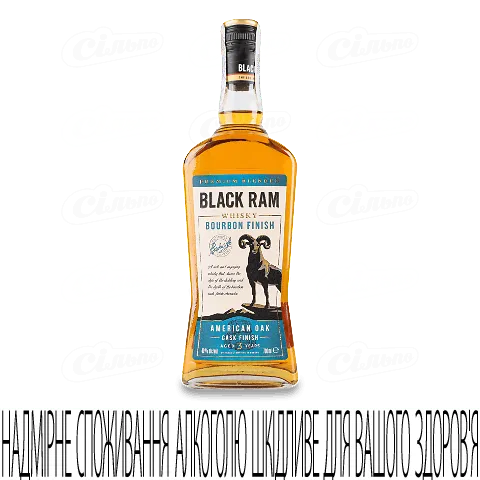 Віскі Black Ram Bourbon Finish, 0,7л