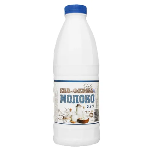 Молоко пастеризоване Еко-ферма Диво 3,2% бут