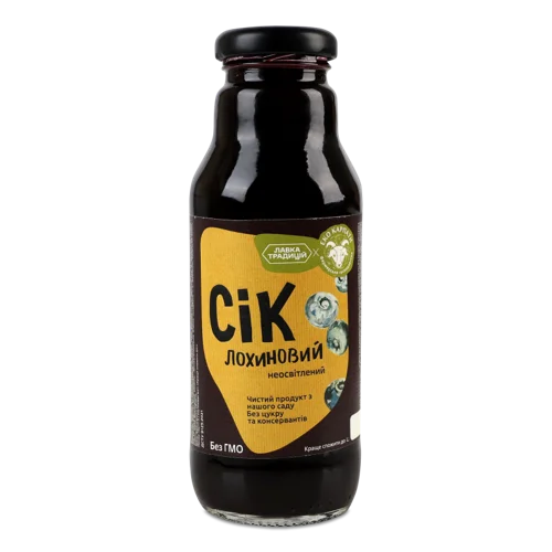 Сік Неосвітлений Лохиновий, Еко, Вищого Ґатунку, П/Пл, 300 Мл