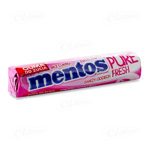 Гумка жувальна Mentos Pure fresh тутті-фрутті, 15,5г