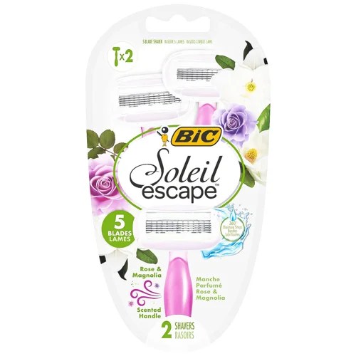 Бритви одноразові жіночі Bic Soleil Escape Троянда і магнолія 2шт