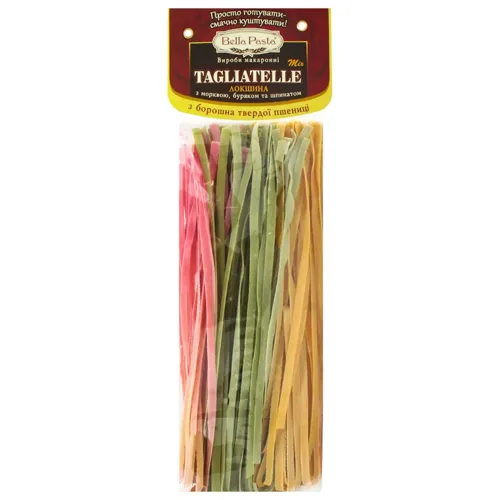 Макаронні вироби Bella Pasta Tagliatelle mix локшина 400г