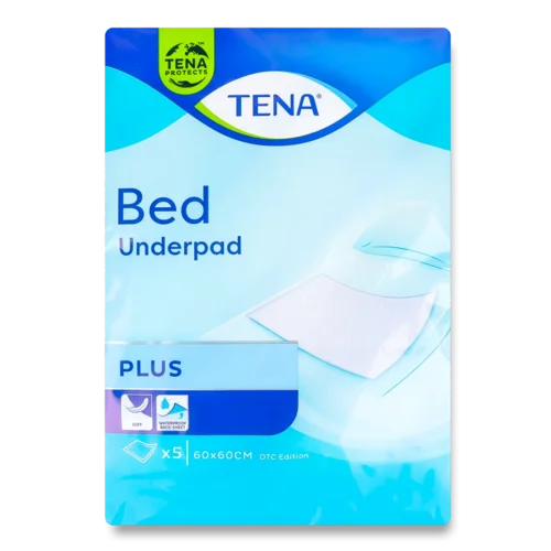 Пелюшки Tena Bed Plus 60*60см 5шт./уп.