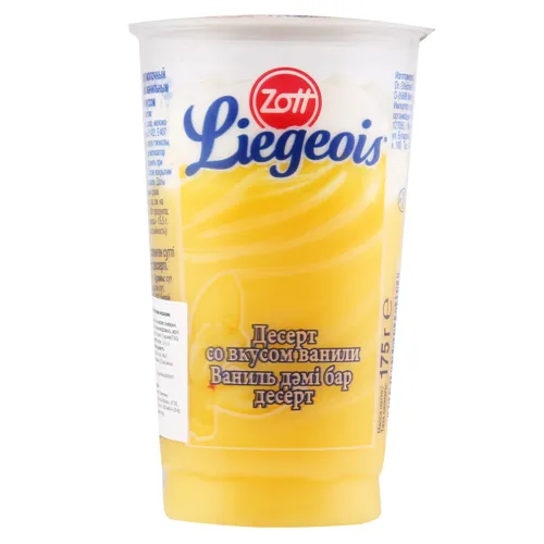 Десерт 2.4% молочний з вершковим мусом Ванільний Zott Liegeois 175г