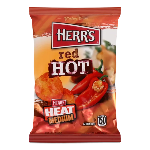 Чипси Гострі Картопляні Herr's З Червоним Перцем, 150г
