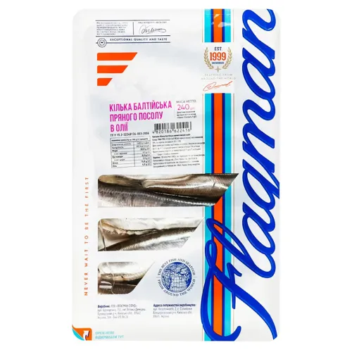 Кілька Flagman балтійського пряного посолу в олії 240г