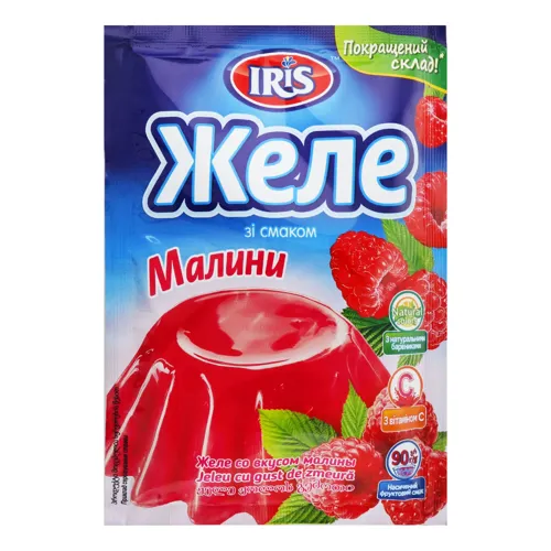 Желе зі смаком малини 90г
