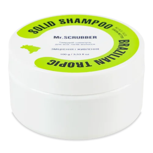 Шампунь для Всіх Типів Волосся Твердий Brazilian Tropic Mr.Scrubber, 100г
