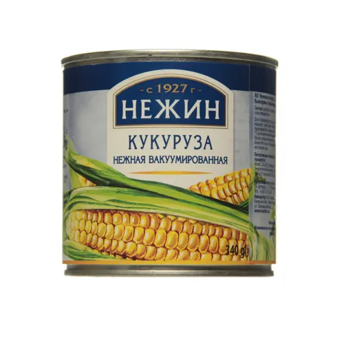 Кукурудза цукрова консервована Ніжин з/б 340г