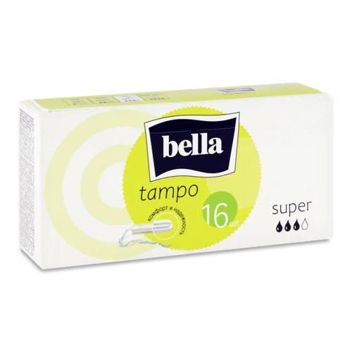 Гігієнічні Тампони Super Tampo Bella, Вищий Ґатунок, 16 шт