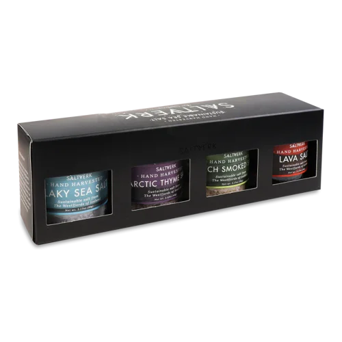 Сіль Морська Набір Подарунковий Saltverk, 4 Види Солі, 200г