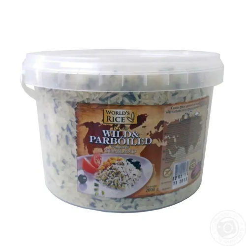 Рис World's Rice Дикий та парбоілд 2кг