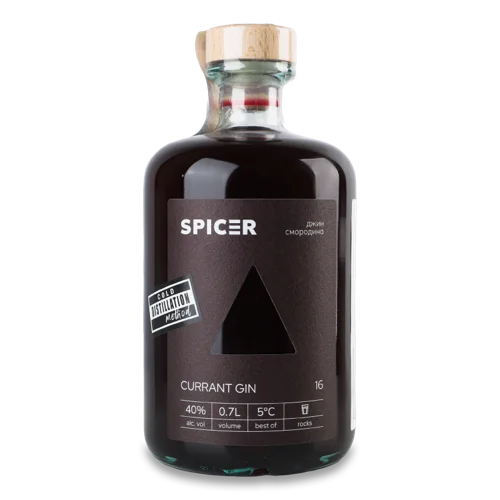 Джин Вищого Ґатунку Currant Spicer, 0.7л, 40%