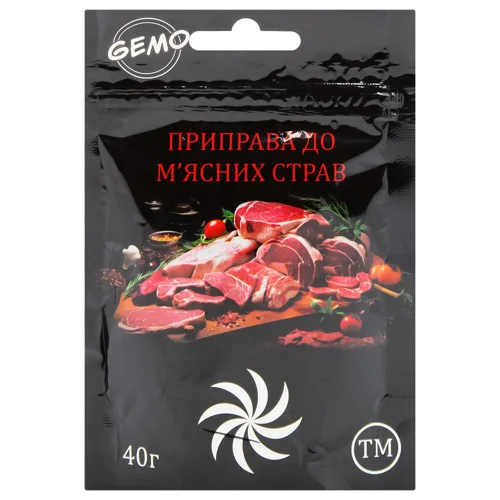 Приправа Gemo до м'ясних страв 40г