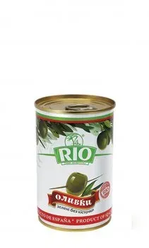 Оливки RIO зелені без кісточки 290г