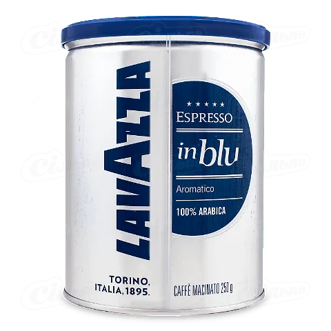 Кава мелена Lavazza In Blu в залізній банці, 250г