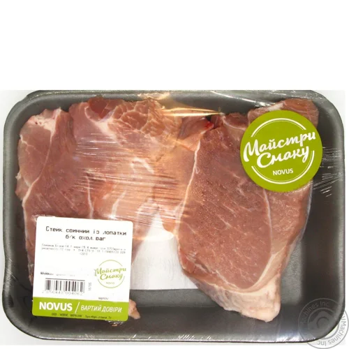 Стейк свинячий з лопатки охолоджений без кістки