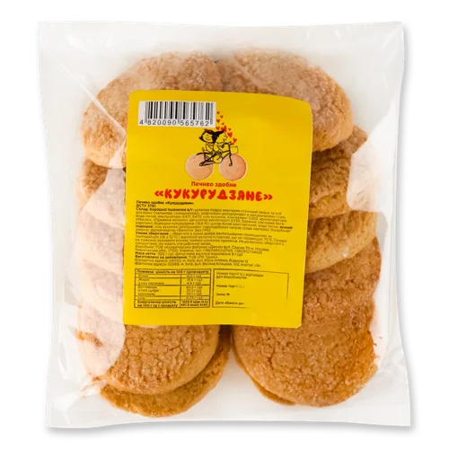 Печиво Здобне Кукурудзяне, в/ґ, ТОВ Кондитерська Фабрика Десна, 300г