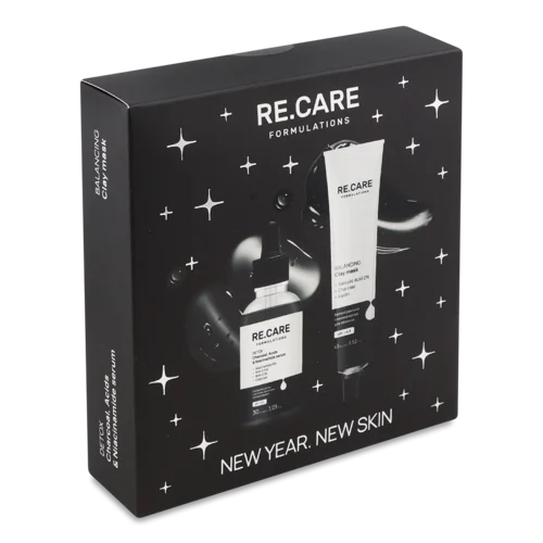 Сироватка Детокс New Year New Skin 30мл + Маска для Обличчя 45мл RE.CARE, в/ґ