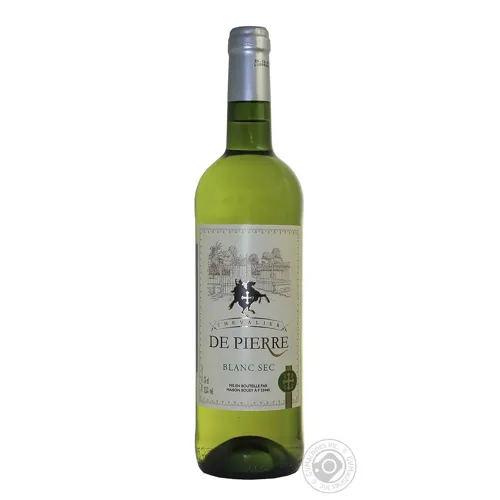 Вино Chevalier De Pierre Blanc Sec біле сухе 11,5% 0,75л