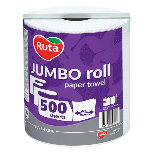 Рушники паперові Ruta Jumbo 2-шарові 1шт